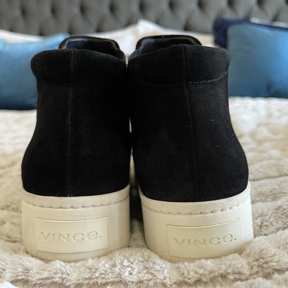 Vince hightop, platform suede sneakers - Picture 5 of 5